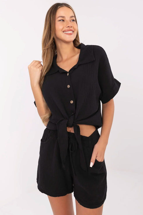 Chemise manche courte model 213865 Italy Moda